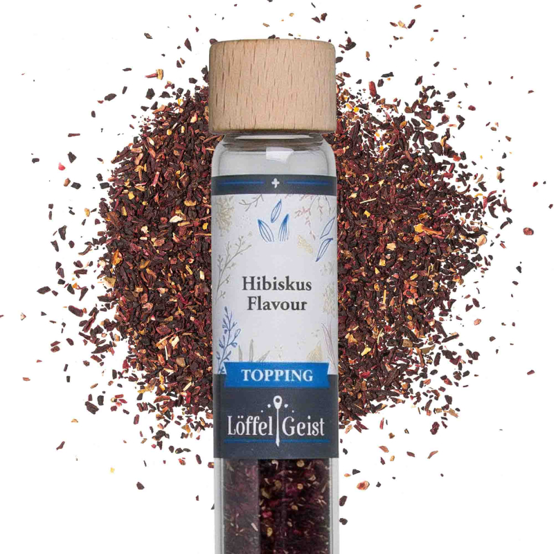 Hibiskus Topping im Reagenzglas